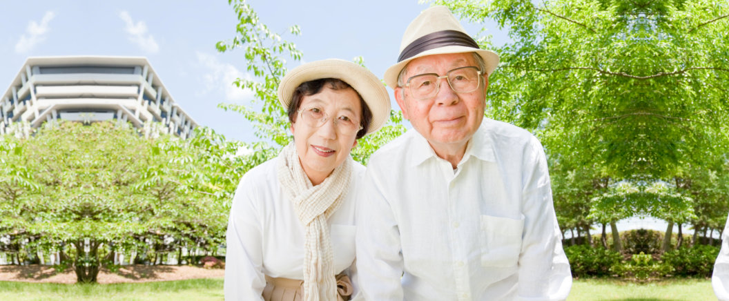 old couple at the park